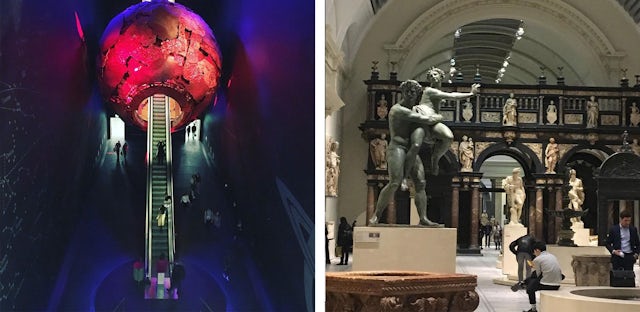 Natural History Museum and Victoria and Albert Museum night-time exhibitions