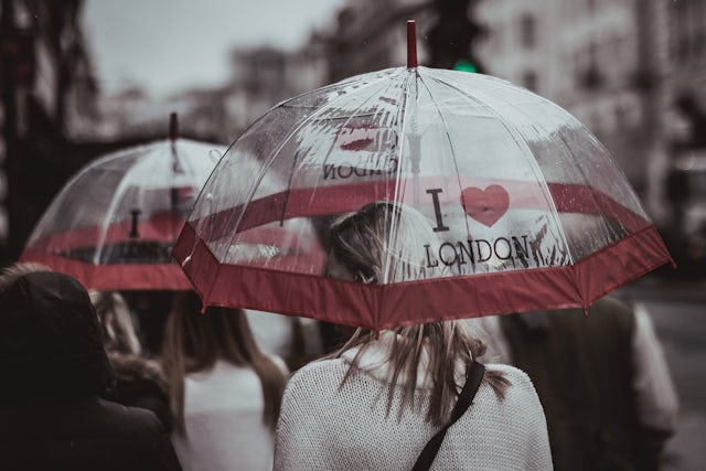Always pack an umbrella when travelling to england, english weather is infamous