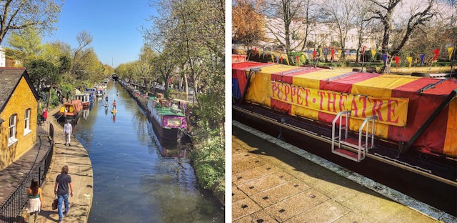 Little Venice and the Puppet Theatre Barge, London