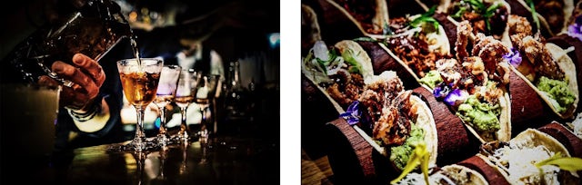 High quality drinks and appetisers, you won't be dissapointed by your dinner at the bodega negra.