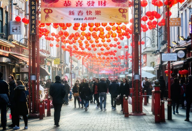 Gerrard Street in Chinatown, London