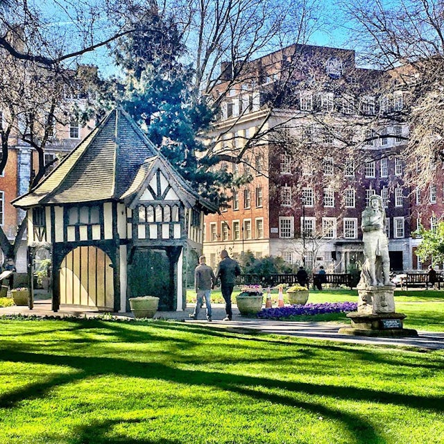 The lovely Soho square, where you can catch a break from the tourists and enjoy a picnic