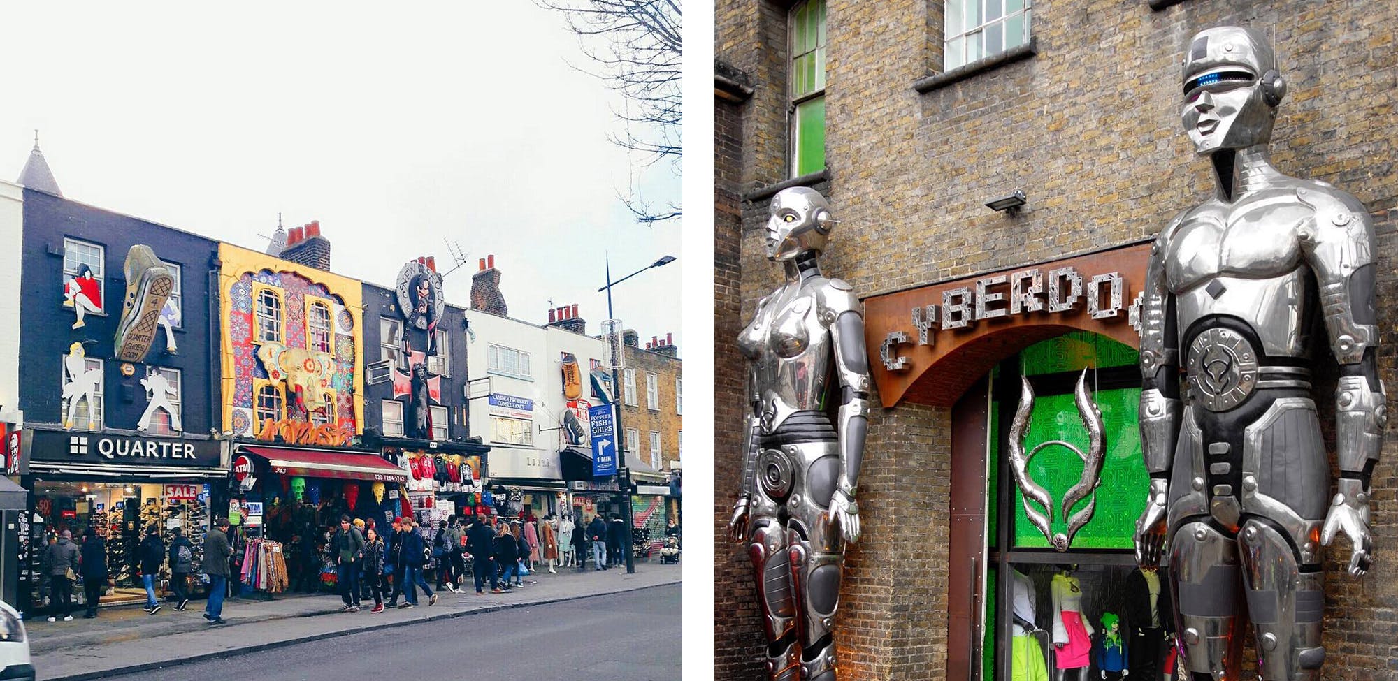 Sample exotic street food at Camden Market, one of the most dynamic and buzzing shopping experiences the city offers. If you like grungy streets with hipster gems, Camden is the area to go to.