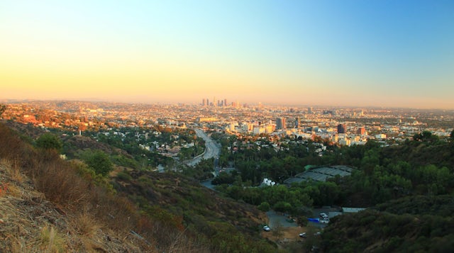 Sunset in Silver Lake, Los Angeles