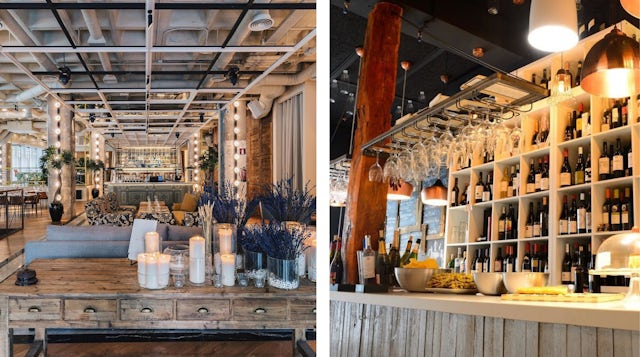 Interiors at bars and restaurants in Chamberí