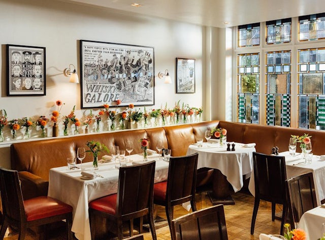 Interiors at Quo Vadis, London
