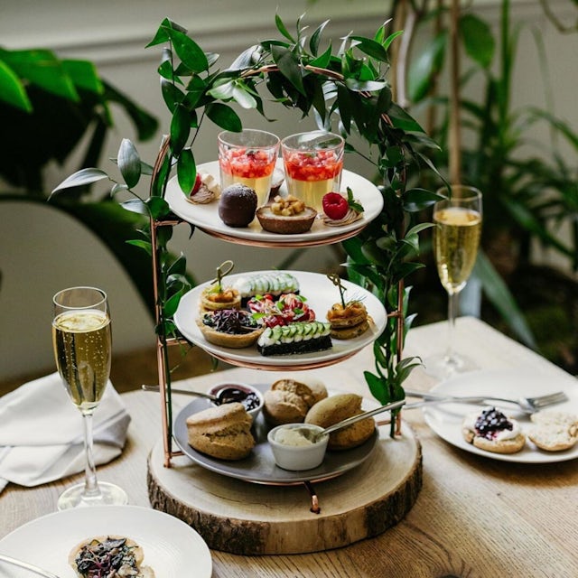 Afternoon tea at Farmacy in London
