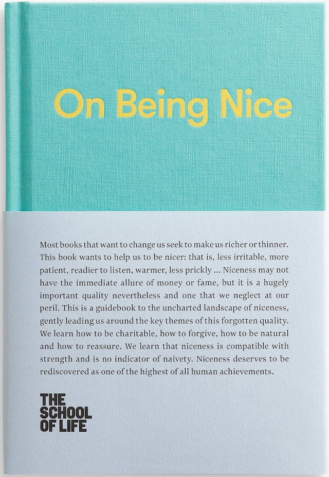 Cover of On Being Nice