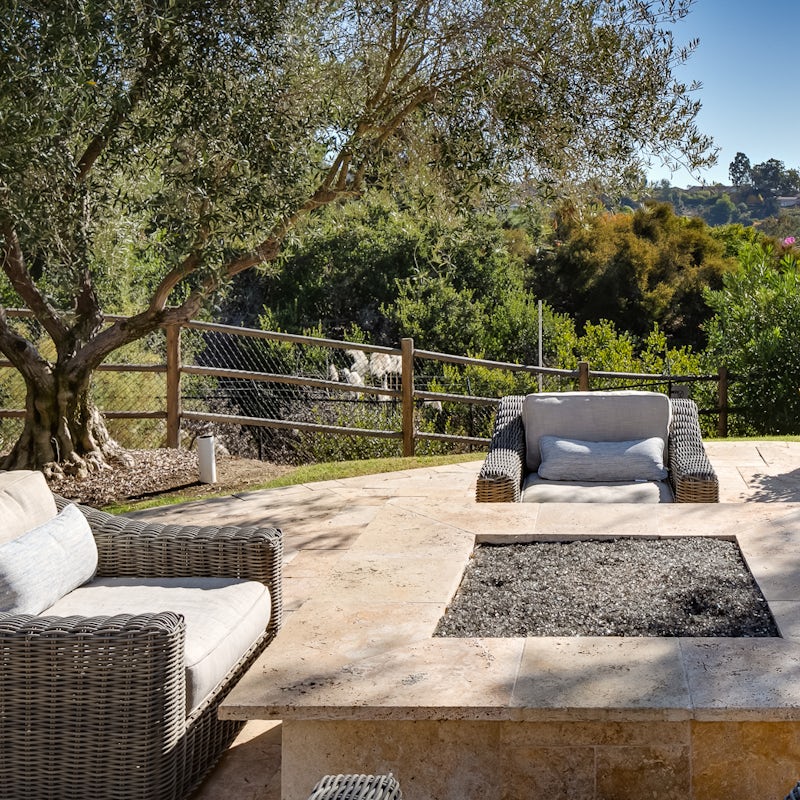 Gather around the gas fire pit for storytelling and stargazing