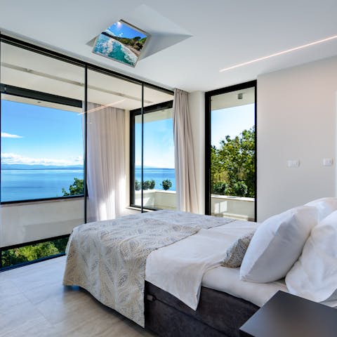 Wake up each morning to fantastic sea views