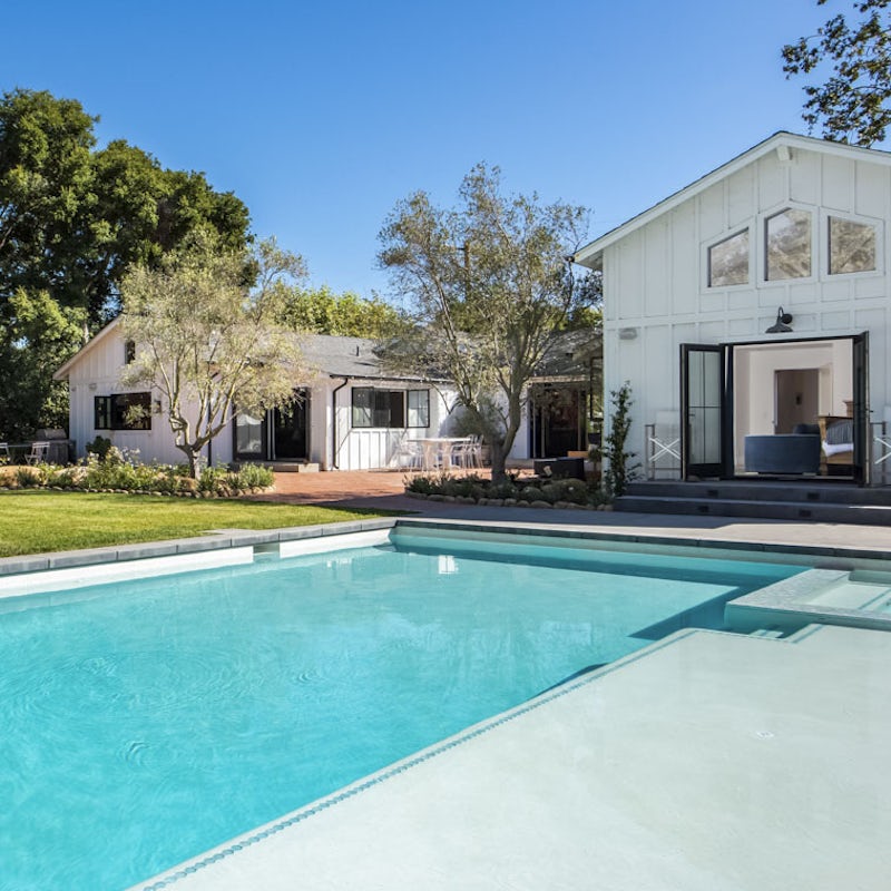 Spend idyllic days relaxing by the pool of this Montecito home