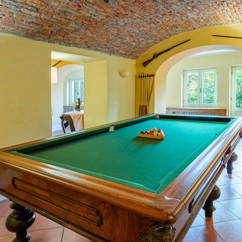 Spend rare rainy afternoons playing pool in the downstairs lounge