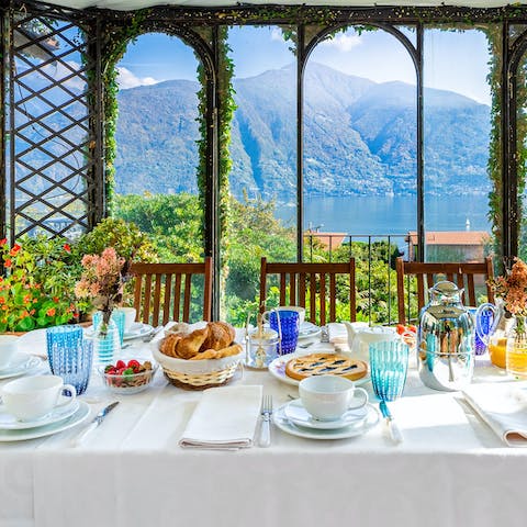 Start the morning with breakfast on the terrace – the perfect spot to enjoy a cup of coffee in the fresh air