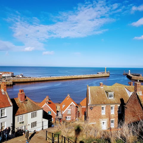 Visit Whitby's beautiful waterfront, just fifteen minutes away