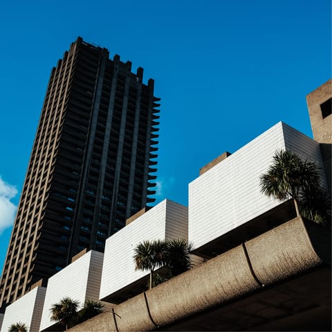 Take in a show or exhibit at the Barbican Centre, twenty minutes away