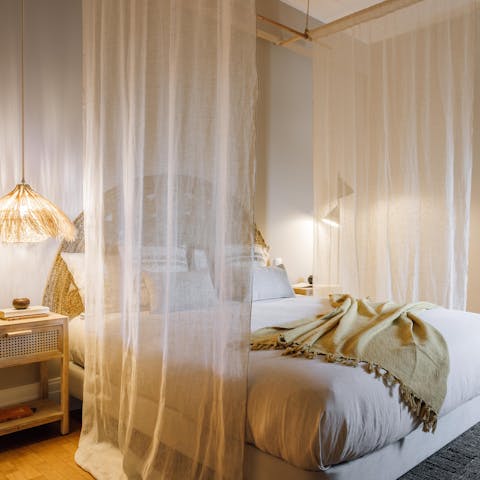 Wake up in the sumptuous bedrooms feeling rested and ready for another day of Lisbon sightseeing