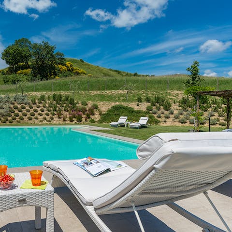 Soak up the sun or cool off in the private pool