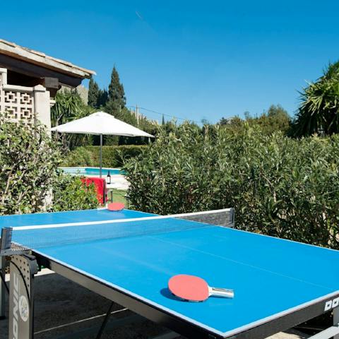 Play a few friendly games of ping pong before the midday sun peaks