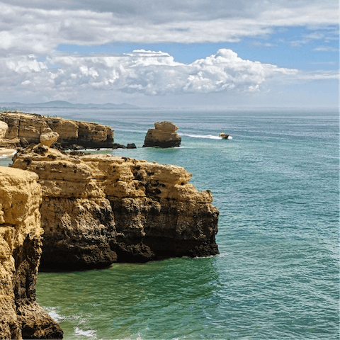 Stroll down to Coelha beach or explore Albufeira's beautiful coastline