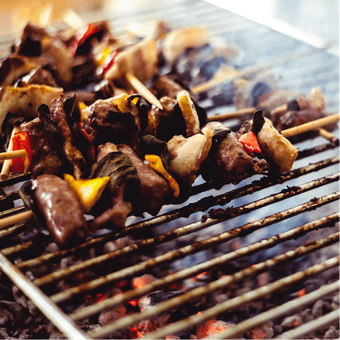 Grill up some fresh fare from the local village on the barbecue for dinner