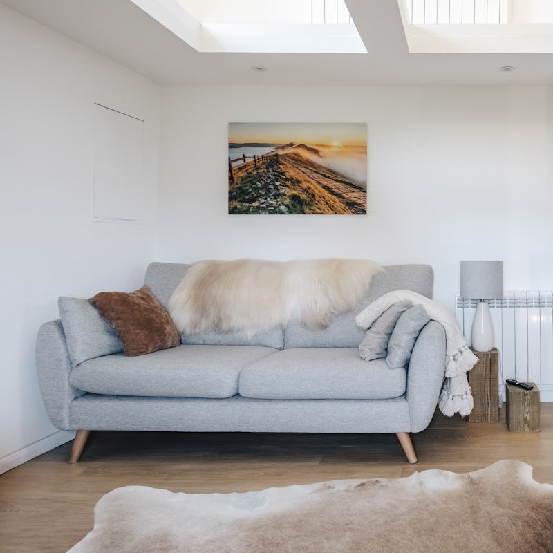 Curl up on the sofa with a mug of tea after long walks through the countryside