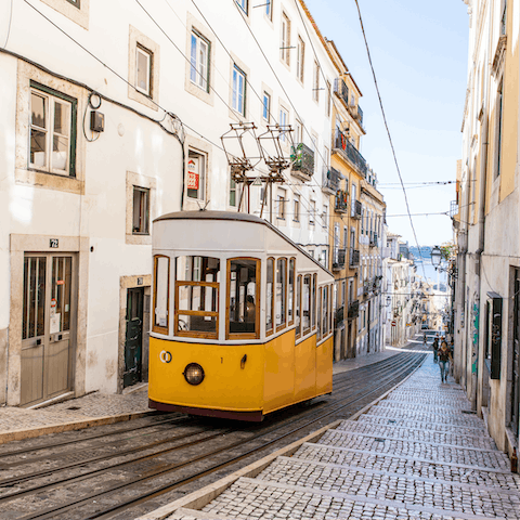 Stay a short walk from the Elevador da Bica