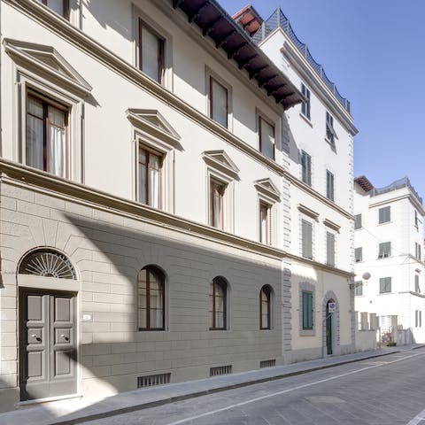 Stay in a historic palazzo, once the administration building for a noble family