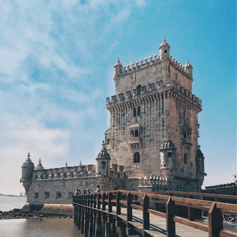 Walk down to the famous Tower of Belém and discover local history