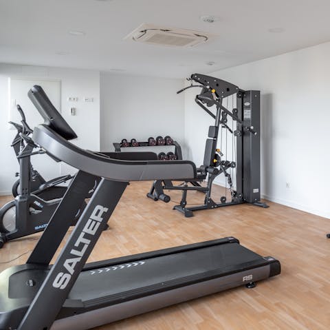 Uplift your stay with an energising workout in the communal gym