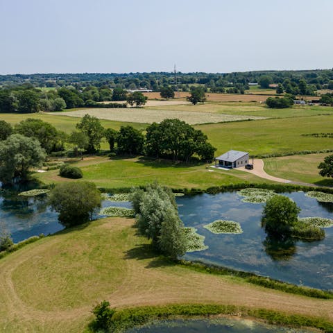 Stay in a lakeside lodge in the heart of the Dorset countryside