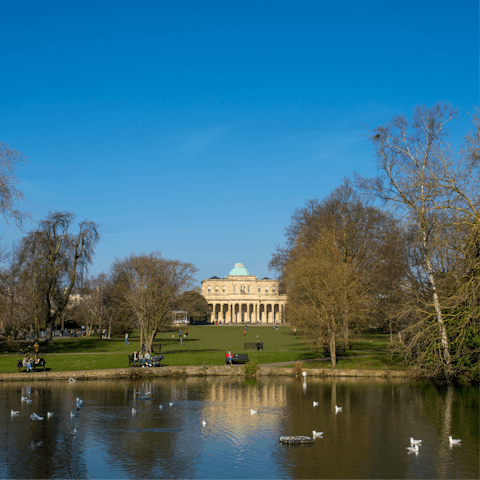 Discover Pittville park – within easy walking distance