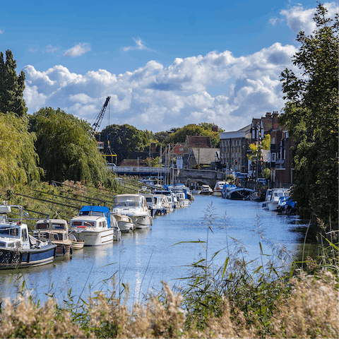 Explore one of England's best preserved medieval towns – you're just a five-minute drive away