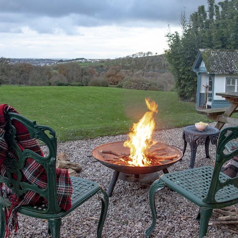 Enjoy your favourite tipple around the fire pit