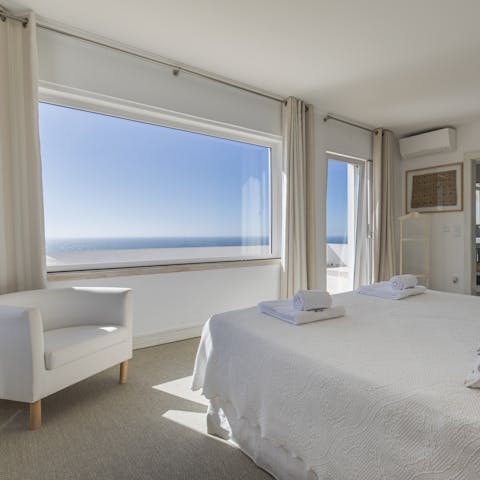 Wake up to incredible views across the ocean
