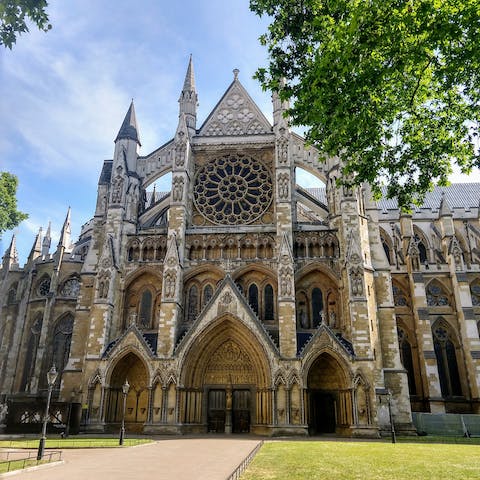 Visit the beautiful Westminster Abbey, a twenty-minute stroll from this home