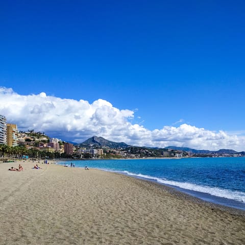 Swim in the sea – Playa la Malagueta is a twenty-minute walk