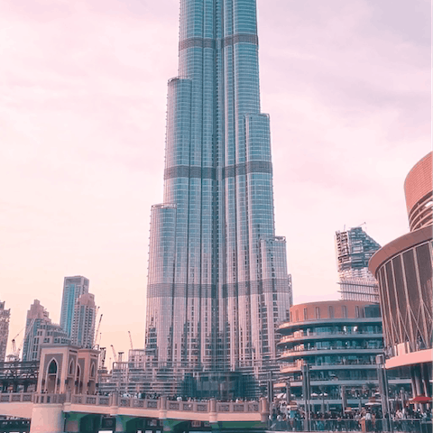 Stay in the heart of Downtown Dubai, just moments away from the iconic Burj Khalifa