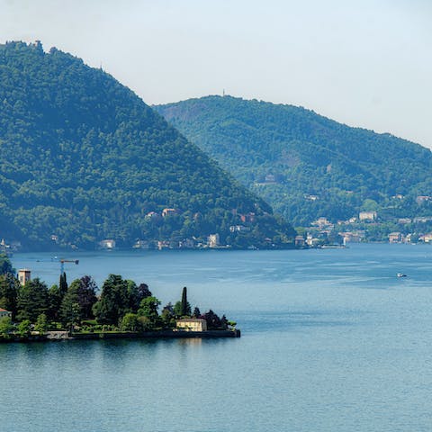 Take in the views across the Grigna, Resegone and Legnone mountains