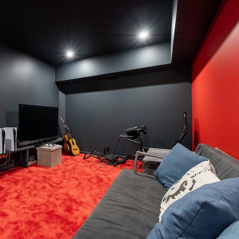 Let the kids entertain themselves in the games room