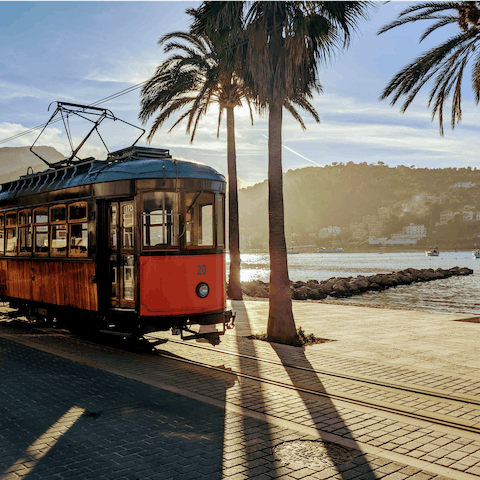 Hop on board the historic tram as you explore Port de Sóller