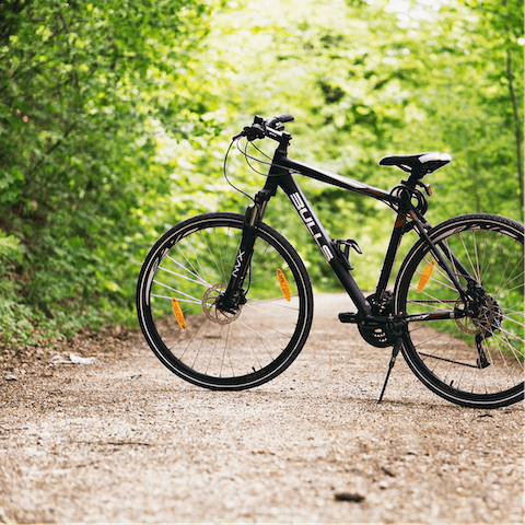 Take the bikes out on the famous Camel Trail, located half a mile away 