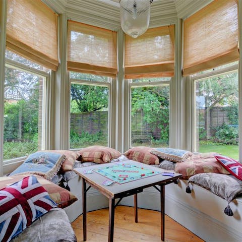 Spend quality time with loved ones in the picturesque window seat