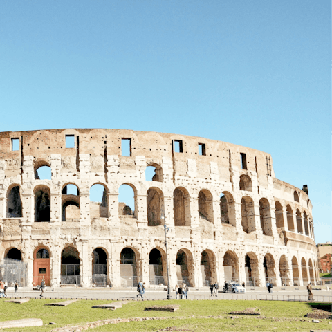 Take a tour of the Colosseum for a true taste of Rome