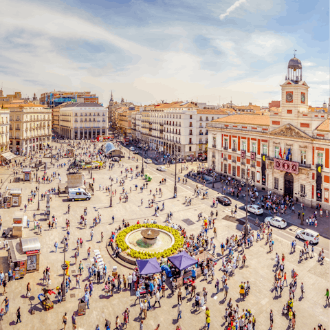 Take a day trip to Madrid, just forty minutes away by car