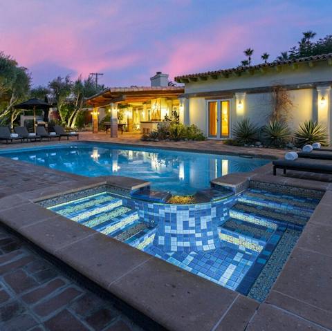 Cool off in the swimming and spa pool