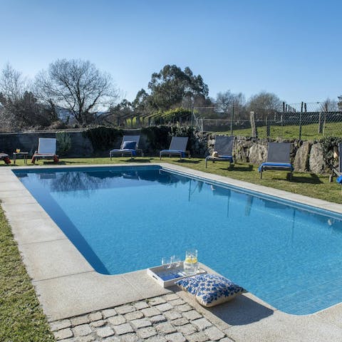 Take a dip in the private pool under the Spanish sunshine