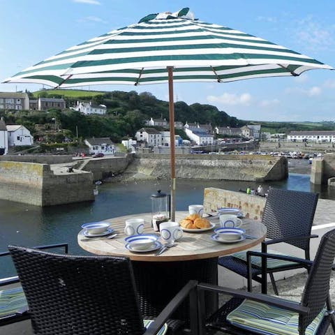 Enjoy dining alfresco on your private terrace as you admire the view