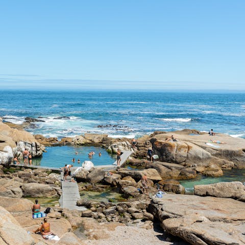Slip down to Saunders Rock's Beach, right on your doorstep