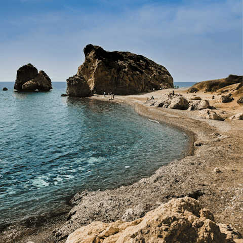Visit the ruggedly handsome beaches of Kouklia, just a short drive from your accommodation