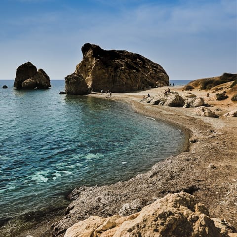 Visit the ruggedly handsome beaches of Kouklia, just a short drive from your accommodation
